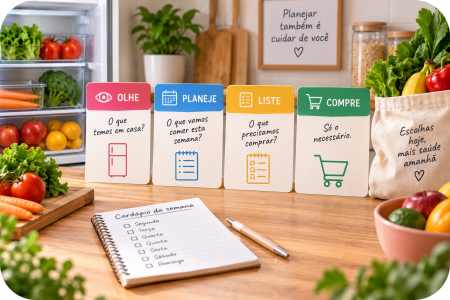 Planejamento de compras para uma alimentação saudável e econômica