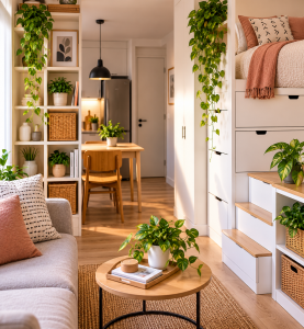 Casa pequena com espaços bem aproveitados