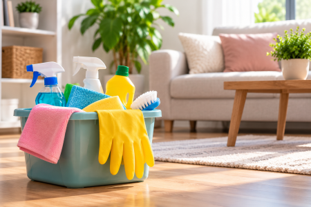 Organização e limpeza da casa